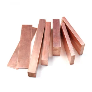 99.9% Copper Metal Flat Bar Copper Row Copper Plate Thick 0.05-20mm Wide 5-50mm - Picture 1 of 9