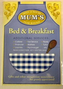 Mum's Bed and Breakfast funny large steel sign 400mm x 300mm (og) - Picture 1 of 1