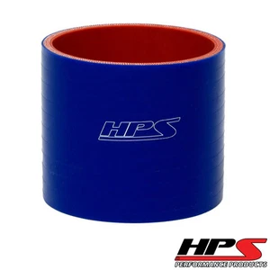 HPS 1-5/8" ID x 3" Long 4-ply Silicone Straight Coupler Hose Blue 41mm ID x 76mm - Picture 1 of 2