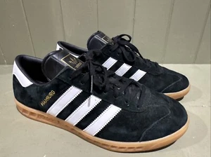 Adidas Gazelle Indoor Core Black Suede gum sole white stripe Men’s US 7 UK 6.5 - Picture 1 of 7