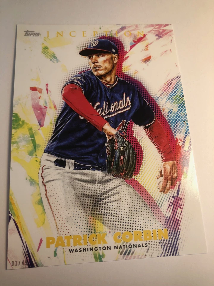 2020 Topps Inception Jumbo 5x7 Patrick Corbin Nationals 95 05/49 - Image 1 of 1