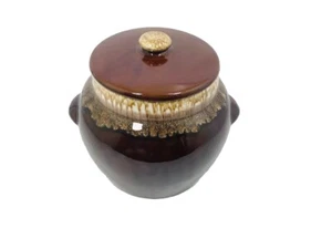 Vintage Kathy Kale Bean Pot Brown Glazed Pot Made In USA Collectible - Picture 1 of 21
