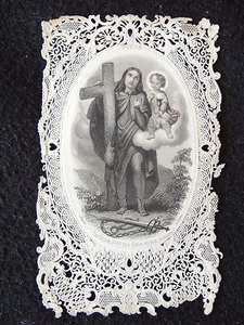 Image pieuse, canivet La croix DOPTER. Paris Holy card. collection. St Sulpice - Imagen 1 de 3
