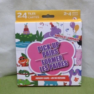 PICK-UP PAIRS memory game Zebras & Toucans NWT animals Lions kids tiles - Picture 1 of 2
