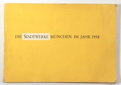 Die Stadtwerke München im Jahr 1958 - Munich Civil Infrastructure - German Book - Image 1 of 4