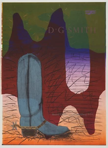 Original D. G. Smith lithograph New York City Cowboy Boot Unique Invert - Picture 1 of 7