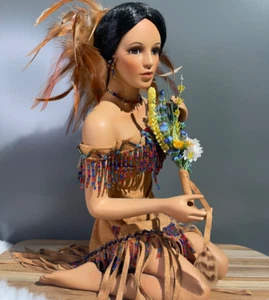 **RARE**Ashton-Drake Native American “Onatah:Princess of the Fall” 12” Porcelain - Picture 1 of 11