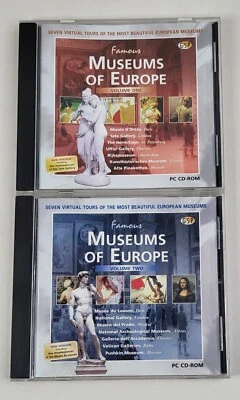 Famous Museums Of Europe Volume 1, Volume 2 PC CD-ROM Seven Virtual Tours of the - Image 1 of 4