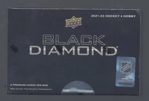 UPPER DECK BLACK DIAMOND 2021-22 FACTORY SEALED HOCKEY HOBBY BOX - Picture 1 of 1