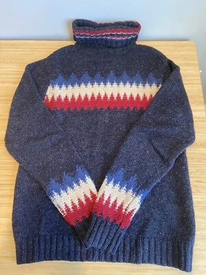 Suéter Vintage Tommy Hilfiger Lana Esquí Cuello Alto - Talla M Foto 1 de 3