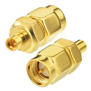 100x SMA Male Plug to MMCX Female ST RF Coax Adapter Connector Gold-plated WiFi - Picture 1 of 5