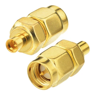 100x SMA Male Plug to MMCX Female ST RF Coax Adapter Connector Gold-plated WiFi - Image 1 of 4
