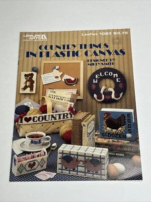 Folleto Leisure Arts Country Things 1083 patrón de lona de plástico Foto 1 de 4