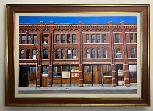 Pintura foto-realista de arte original Flint Whitlock de un edificio de Denver, CO - Imagen 1 de 11