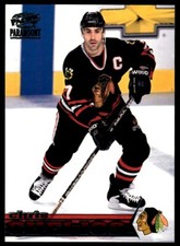 1998-99 PACIFIC PARAMOUNT EMERALD GREEN Chris Chelios Chicago Blackhawks #44