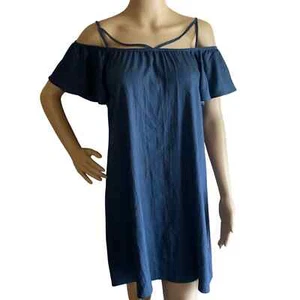 Vestido Vintage Jody California Chambray Hecho en EE. UU. M - Imagen 1 de 8