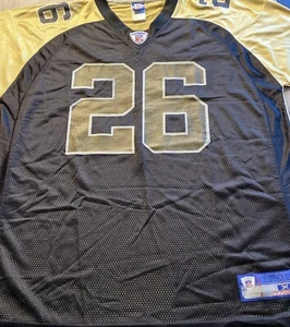 Deuce McAllister NFL Reebok #26 On Field Jersey Gold Black XL - Picture 1 of 11