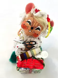 Vintage Annalee Mobilitee Doll Christmas Pajamas MouseTailor Sewing Gift Holiday - Picture 1 of 16
