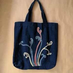 Sasakura Genshodo Indigo Dye Tote Bag Handbag Handcrafted Textile Traditional - Picture 1 of 11