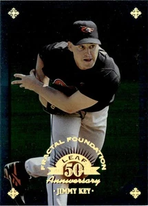 1998 Leaf #41 Jimmy Key Fractal Foundations #/3999 Orioles - Picture 1 of 2