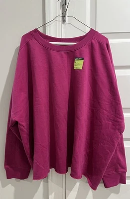 Tek Gear Womens 4x Ultrasoft Fleece Crew Sweatshirt Crop Fairy Whimsical Fall - Image 1 of 4