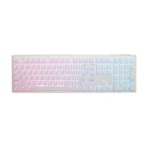 One 3 Pure White Hotswap RGB Mechanical Keyboard (Cherry MX Blue) - Picture 1 of 4