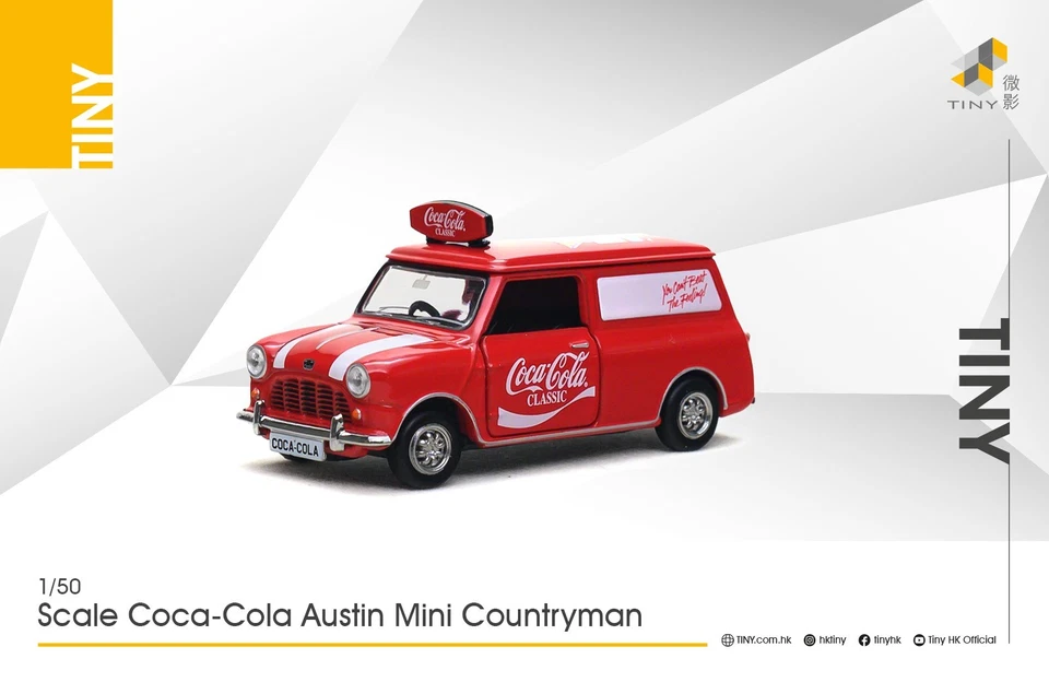Tiny City 1:50 Coca-Cola Austin Mini Countryman Diecast Model Car - Image 1 of 1