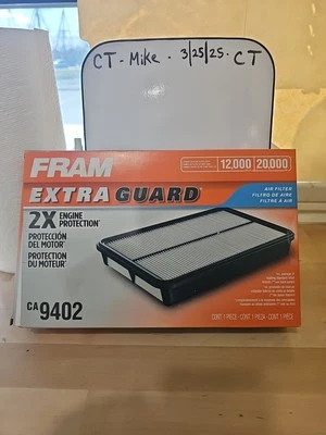 Filtro de aire Fram CA9402 02-05 Jeep Liberty 03-06 Jeep Wrangler Foto 1 de 4