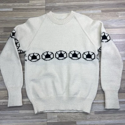 Suéter de pelota de fútbol para niños hecho a mano de colección 5T-6T hecho en EE. UU. - 4S573 Foto 1 de 4