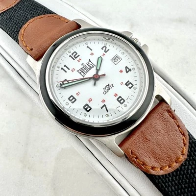 Vintage Men’s 36mm Everlast Boxing Easy Read Canvas Strap Watch, New Battery - Image 1 of 4