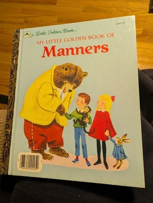 Vtg A Little Golden Book My Little Golden Book Of Manners 1987 205-57 #5264 Foto 1 de 2