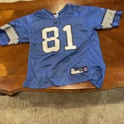 Kids Large Calvin Johnson #81 Detroit Lions Vintage Reebok - Image 1 of 4