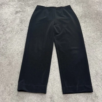 Calça feminina JM Collection vintage Y2K veludo perna larga 12P puxar para trás - Imagem 1 de 4