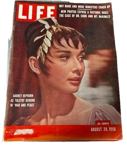 Life Magazine August 20, 1956 Audrey Hepburn War and Peace Vol. 41 No. 8 - Bild 1 von 3