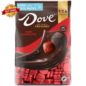 PROMISES Dark Chocolate Candy 136 Ct Bulk Bag - Picture 1 of 8