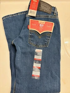 NWT Jeans Boys Levi’s 8 Reg 511 Slim Stretch - Picture 1 of 2