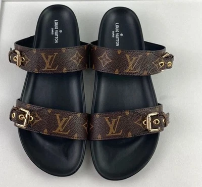 Mules planos Louis Vuitton Bom Dia 39 para mujer Foto 1 de 4