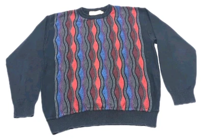 Suéter Norm Thompson Cuello Redondo Para Hombre Talla Mediana Multicolor 3D Algodón Canadá Foto 1 de 4