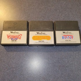 WEB WARS BLITZ FOOTBALL BERZERK FOR THE VECTREX SYSTEM
