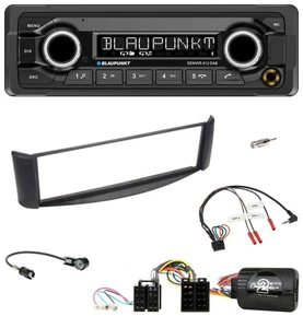 Blaupunkt Bluetooth DAB Lenkrad USB Autoradio für Smart ForTwo 04-07 schwarz - Bild 1 von 12