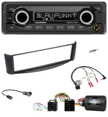 Blaupunkt Bluetooth DAB Lenkrad USB Autoradio für Smart ForTwo 04-07 schwarz - Bild 1 von 4