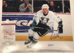 ADAM OATES AUTOGRAPHED SIGNED INSCRIBED ANAHEIM DUCKS 11x14 PHOTO JSA  COA    - Picture 1 of 1