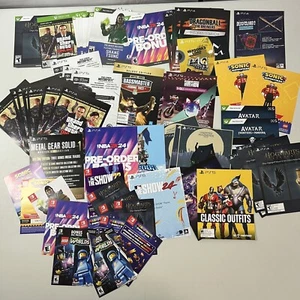 Lot Of 68 UNUSED Pre-Order Bonus Codes For PS5 PS4 Xbox Switch + 74 UNTESTED - Picture 1 of 9
