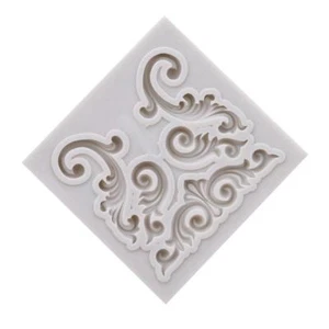 Scroll Relief Frame Silicone Fondant Cake Sugarcraft Border Mold DIY Mould LC - Picture 1 of 18