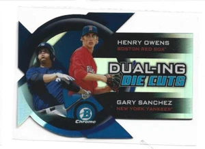 2014 Bowman Chrome Dual-ing Die Cuts Henry Owens / Gary Sanchez DDC-OS - Picture 1 of 1