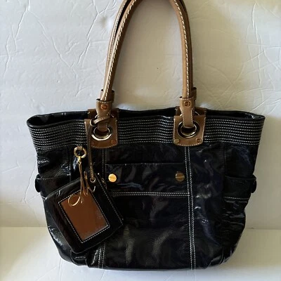 Bolso de Hombro MILLY Deep Navy Charol CUERO Foto 1 de 4
