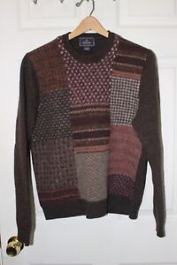 Vintage Brooks Brothers Mens Shetland Wool Sweater  Large Made in Hong Kong NICE