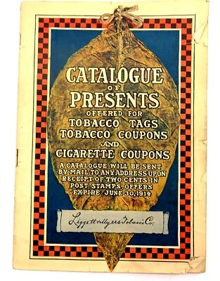 Antique 1914 LIGGETT & MYERS TOBACCO CO Catalog of Presents for Tabacco items - Image 1 of 4
