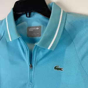 Polo Lacoste Sport donna 34 golf 1/4 zip presidenti coppa turchese - Foto 1 di 13