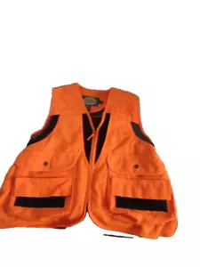 Cabelas Hunting Vest Outdoor Gear Men’s Size S Orange - Picture 1 of 6